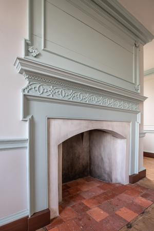 Drawing room mantel as created in 1769