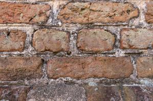 Brick detail, west facade of north wing, 1695-97