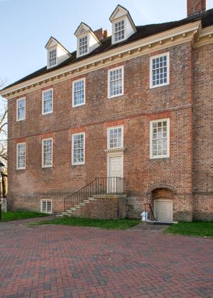 North gable of main block, 1695-97