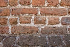Brick detail, north gable, 1695-97