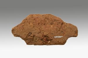 Locally made mullion brick for leaded casement window, 1667