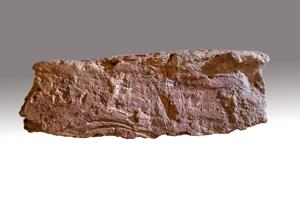 Rear stretcher face of jamb bricks for leaded casement window, 1