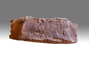 Locally made jamb bricks for leaded casement window, 1667. Water