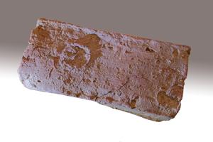 Struck face of brick, 1667