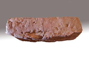 Irregularly shaped brick, locally made, 1667