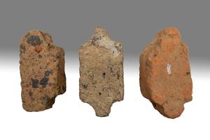 Locally made mullion and window jamb bricks for leaded casement 