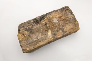 Dutch yellow brick from a firebox; 1672