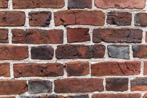 Slop-molded (water-struck) bricks, west gable, ca. 1725
