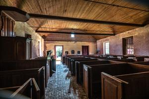 Interior of church, 1733