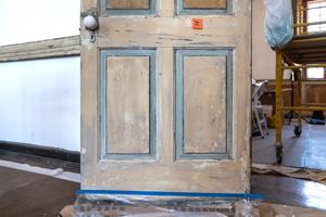 1835 grained paint scheme, with remnants of 1870s paint showing 