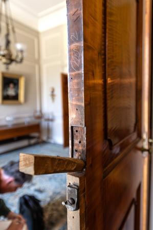 Drawing room (and dining room) double doors converted from hinge