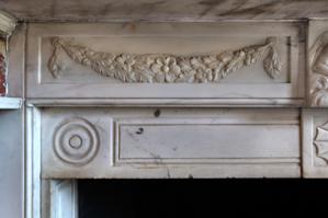 Marble mantel in drawing room; 1815-17