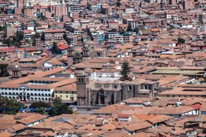 Distant view of the town, looking at the museum