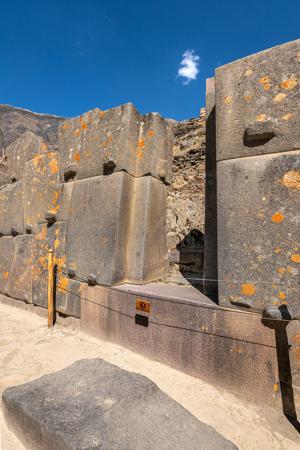 Archaeological ruins; detail of Inca stonework