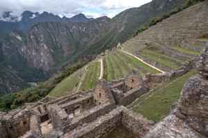 View of the Inca ruins, ca. 1438-71