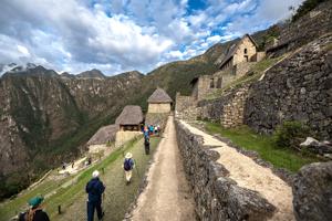 View of the Inca ruins, ca. 1438-71