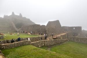 Intihuatana in background