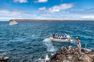 Zodiac ride to island
