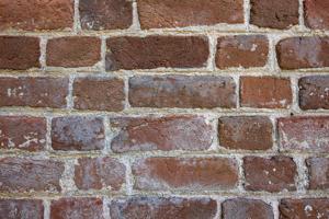 Ca. 1800 kitchen wing; detail of brickwork of door taht was infi