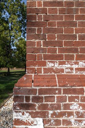 Water table brick, main block; cast to shape. 1792
