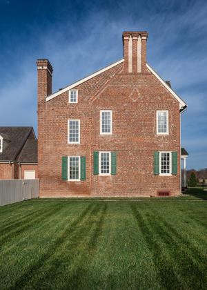 Gable of main block as expanded from 1705 through 1729, 1750s, a