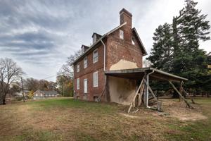 Secondary gable  to which an original wing was attacched; ca. 17