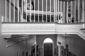 Fretwork at upper landing, 1800-05