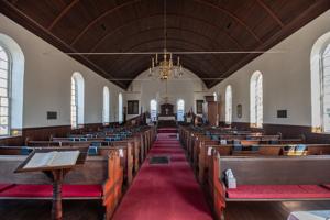 Interior view showing 1840s and 1880s alterations
