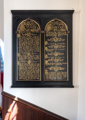 18th century tablet seemingly altered in the 19th century