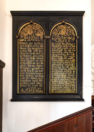 18th century tablet seemingly altered in the 19th century