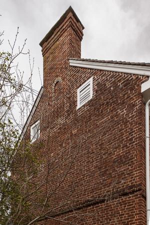 Chimney detail, west gable, 1765