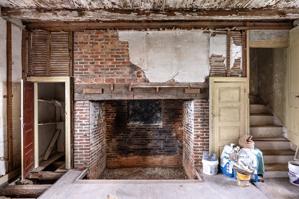 Hall fireplace; 1727