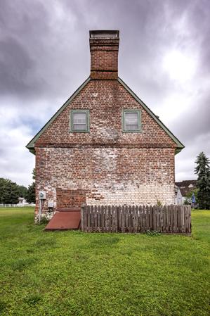 Gable end of original block; ca. 1745