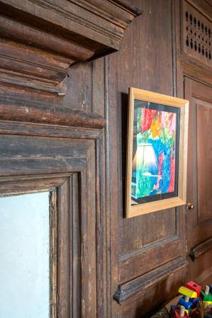 Mantel detail in inner room, 1720s