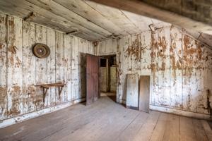 Hospital in half story; note missing shelf evidence. 1834-36