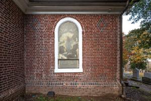 Window and glazed diamonds, south wall, 1755