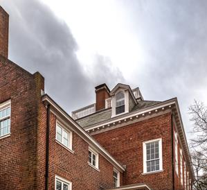 Kitchen wing and gable of main block; 1769