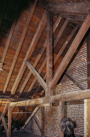 King and queen post truss, ca. 1798-1800