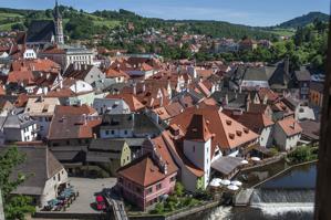 View of town from castle