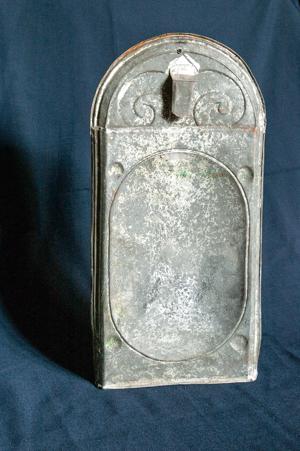 Tin sconce, 1766