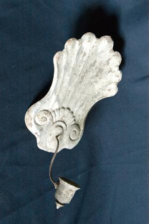 Tin sconce, 1766