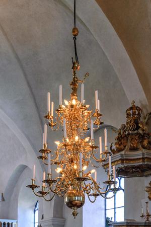 Chandelier in chapel