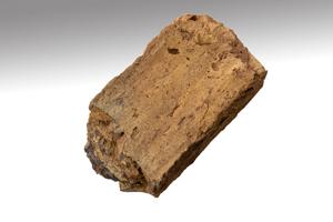 Yellow Dutch brick used in well, likely dating to the 1st half o