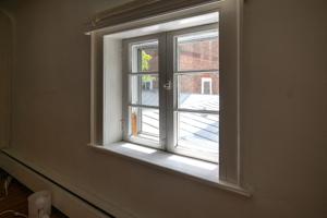 Casement window, upper story, ca. 1796-1800