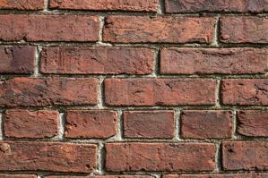 Brickwork, west gable, ca. 1796-1800