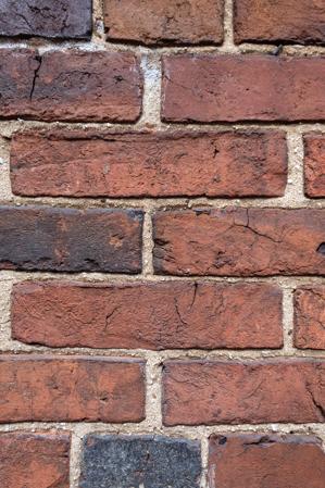 Brickwork, rear, south wall, ca. 1796-1800