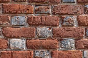 Detail of glazed header Flemish bond; 1748