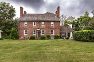 Terraced garden front (rear) of house; ca. 1730