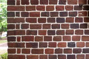 Header bond brick end added in the 1740s