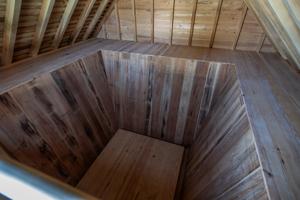 Interior of reconstructed ice house